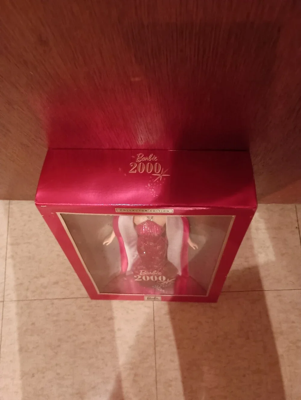 Barbie 2000 Collector Edition Red & White Gown Dress Mattel Doll